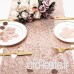Whaline Sequins Chemin de Table Paillettes Or Rose 30 5 x 274 3 cm avec 30 g Feuille Confettis Décoration pour fête d'anniversaire de Mariage Baby Shower - B07H6DBQQB